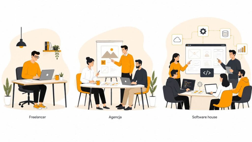 Freelancer, agencja interaktywna a software house