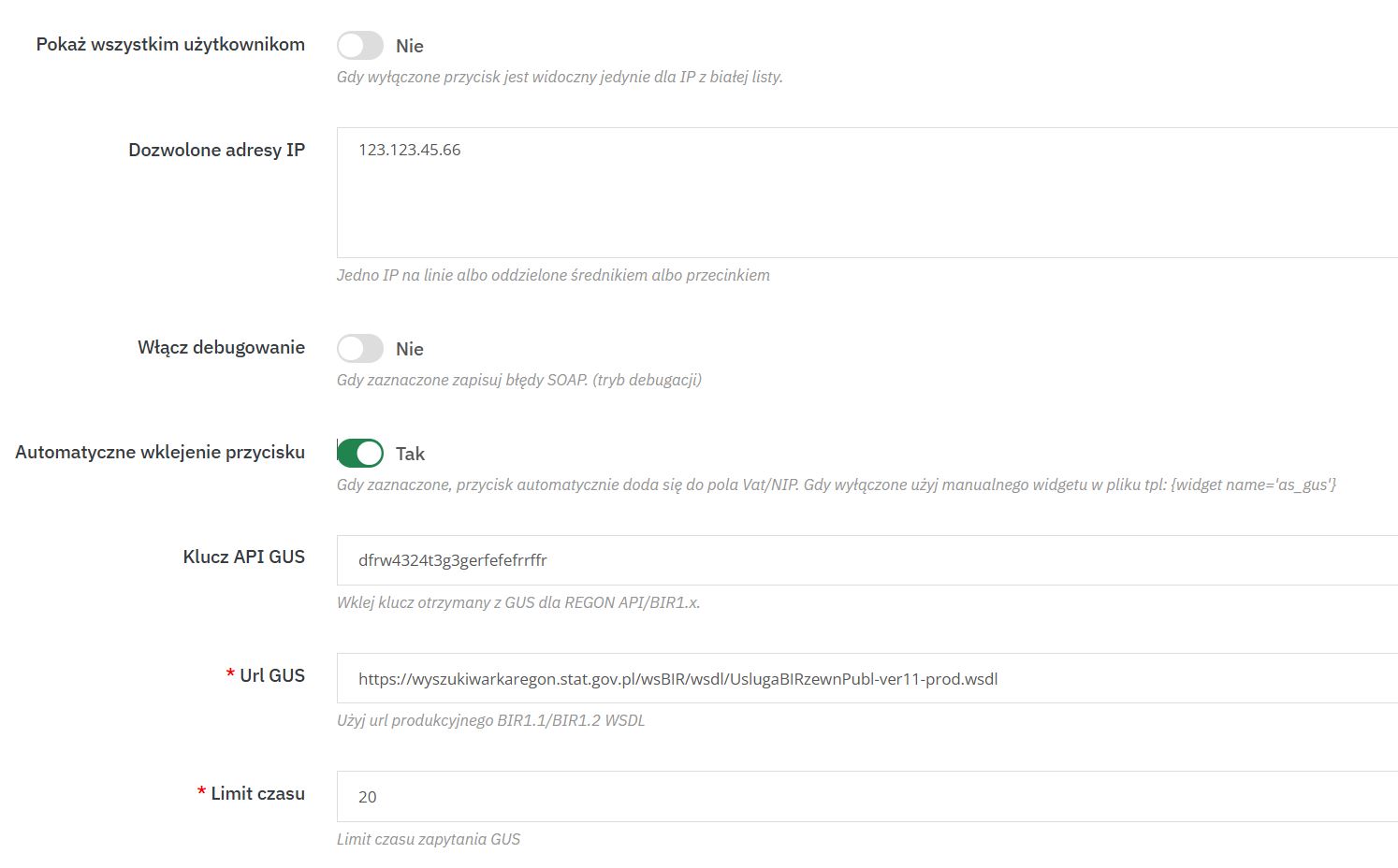 Prestashop GUS 4