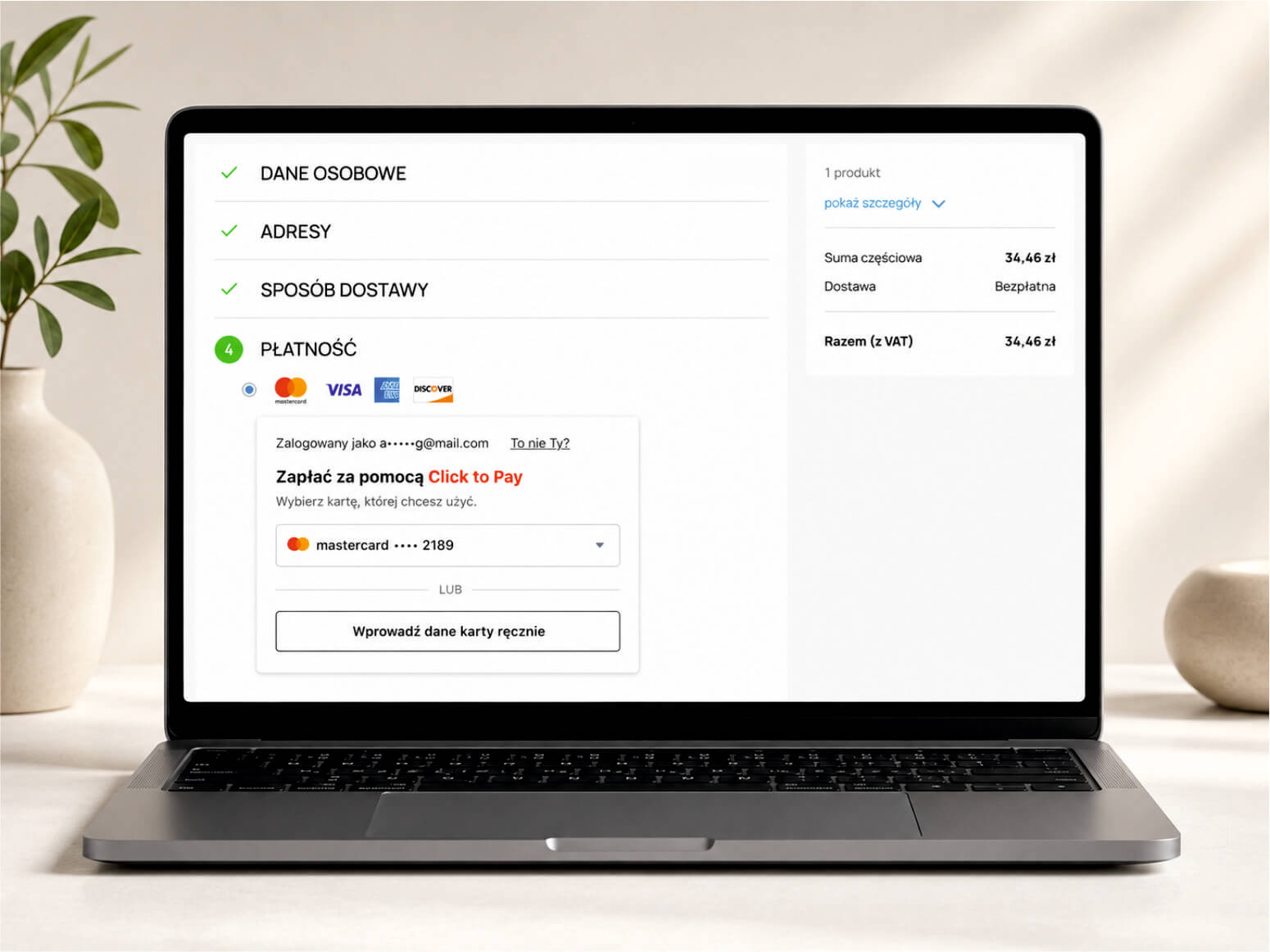 One click - Express Checkout PrestaShop pay 